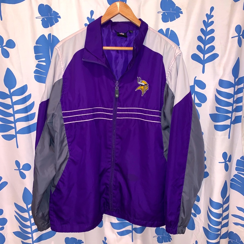NFL Minnesota Vikings Reebok Windbreaker Jacket XL